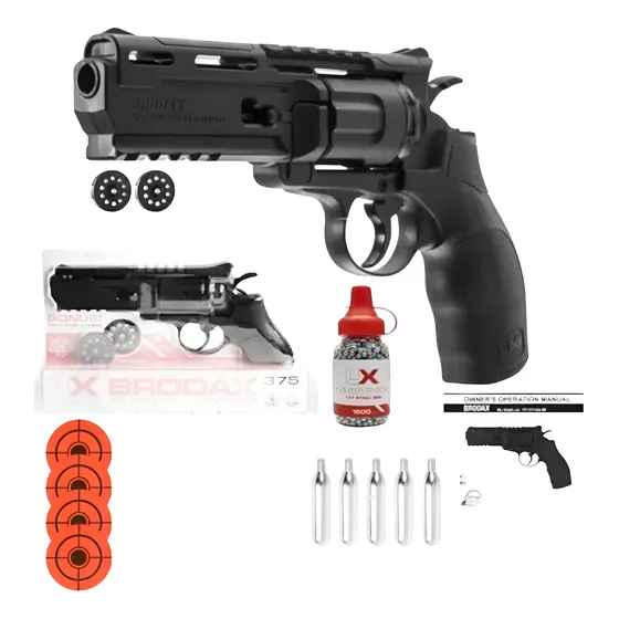 Revolver Umarex Brodax Co2 Cal. 4.5 .177 Xchws P