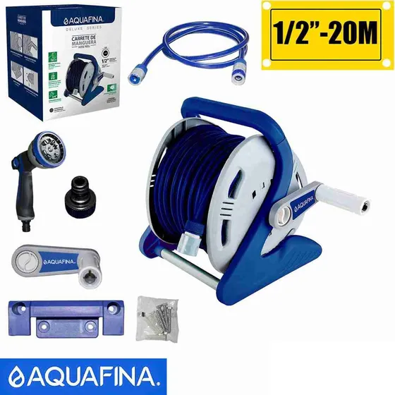 Dispensador De Manguera Con Pistola 1/2x20m Aquafina