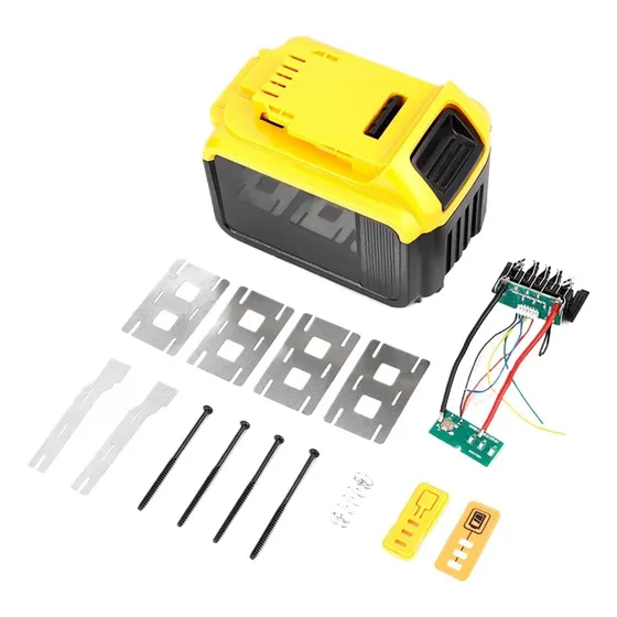 Z Caixa De Bateria+placa Protetora De Lítio 21v Para Dewalt