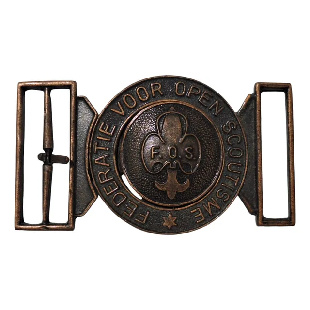 Hebilla Scout De Cinturón 2000s Scouts De Bélgica Fos