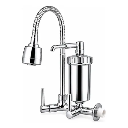 Torneira Luxo Bica Movel Gourmet Parede Filtro Abs C-66 Cromado