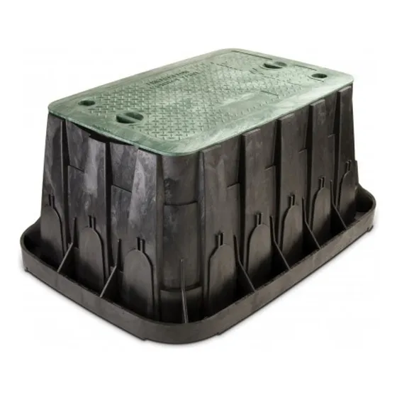 Valvula Cuerpo Rectangular Tapa 2 Cerradura Color Verde