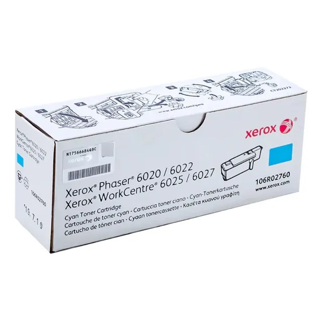 Toner Xerox 106r02760 Cyan Tinta Cian