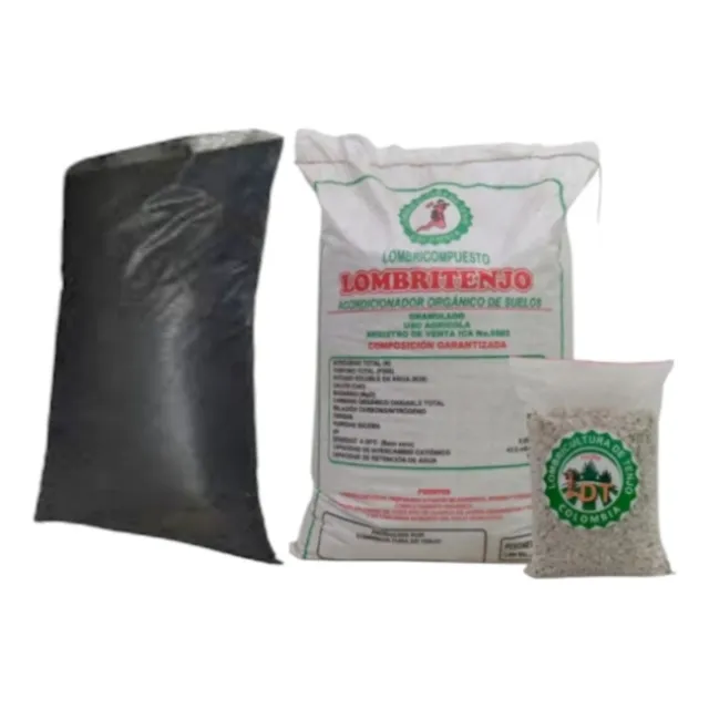 Humus Abono Organico X 15 Kg+tierra X 15 Kg+perlita Sustrato