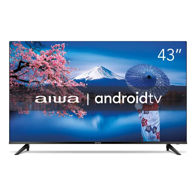 Smart Tv Aiwa 43 Android Full Hd Borda Ultrafina Hdr10 Dolby Áudio Aws-tv-43-bl-02-a
