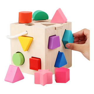 Juego Didáctico Bebé Montessori Cubo De Madera Educativo Juego Didáctico Bebé Montessori Cubo De Madera Educativo