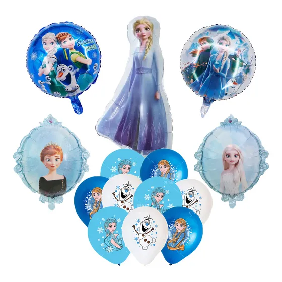 Globos De Cumpleaños Decoración Frozen Fiesta Temática