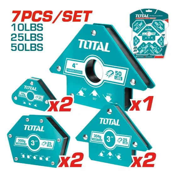 Juego De Escuadras Magnéticas Para Soldar 7 Pzas