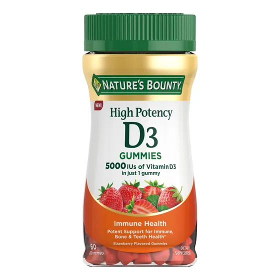 Suplemento Nature's Bounty En Gomitas Con Vitamina D3 De 500
