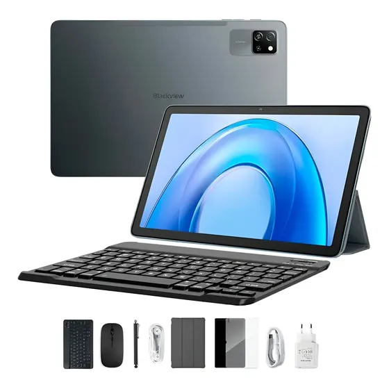 Kit Tablet Blackview Tab 60 Pro 10.1 Teclado, Mouse, Lápiz Gris Oscuro | Cuotas sin interés