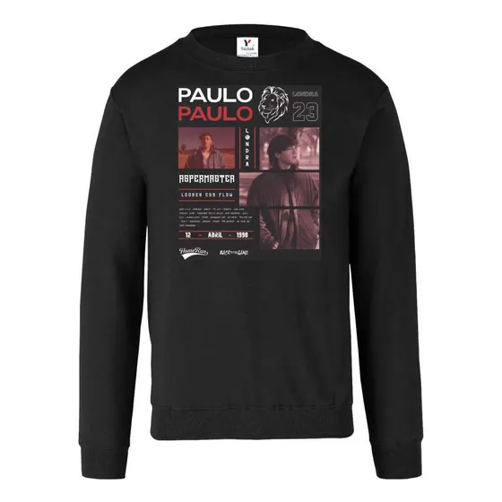 Sudadera Paulo Londra Leones Con Flow Back Game Sin Gorro