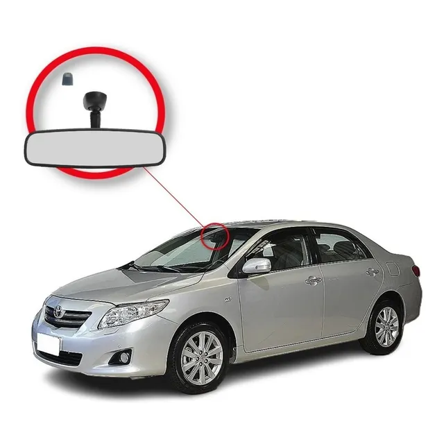 Retrovisor Interno Corolla 2008 09 A 12 2013 + Pastilha