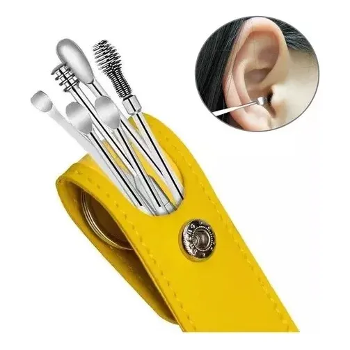 Kit De Limpieza Para Oídos En Funda 6 Piezas 