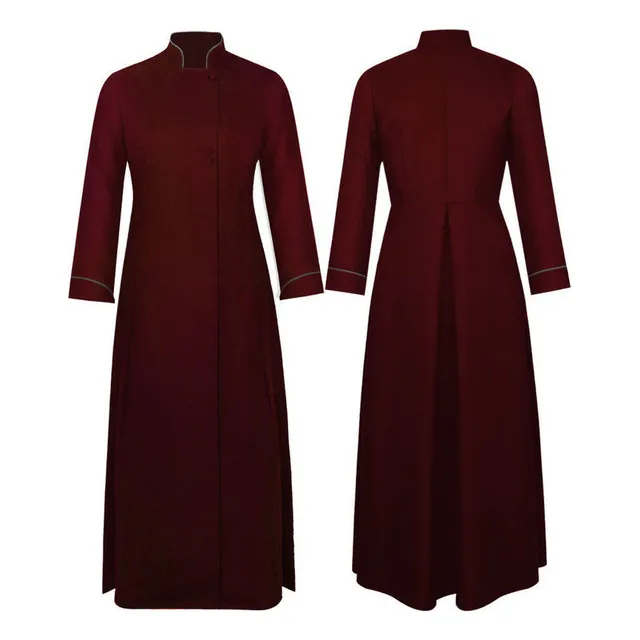 2025 Medieval Abbe Priest Long Clothes Cosplay Halloween