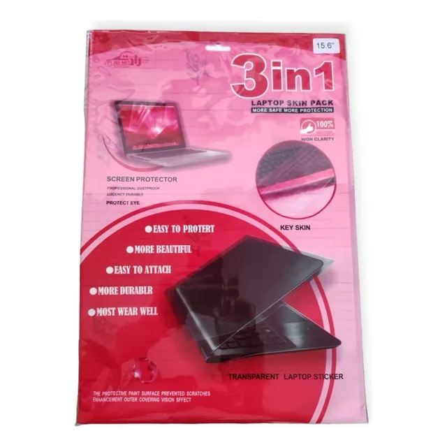 Mica Protectora 3 En 1 Para Laptop 15.6 Pulgadas