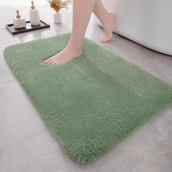 Alfombra Baño Microfibra Gruesa Suave Para Lavable X
