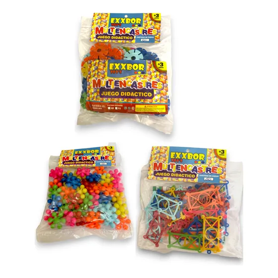 Pack Multi Encastre 3 Bolsas De Atomo Disco Y Tanquera X 100