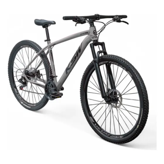 Bicicleta Aro 29 Ksw Xlt 2019 Alum Câmbios Shimano 24v Disco Cor Grafite/preto Tamanho Do Quadro 17