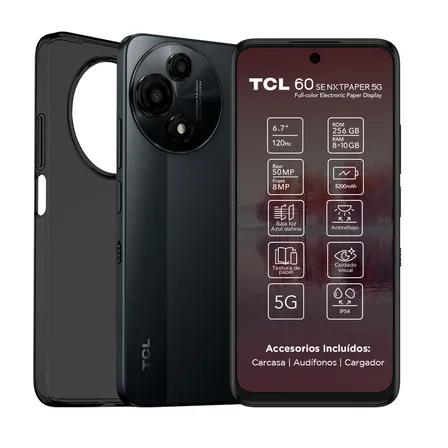 Smartphone 60se Nxtpaper 5g 256+8gb Negro