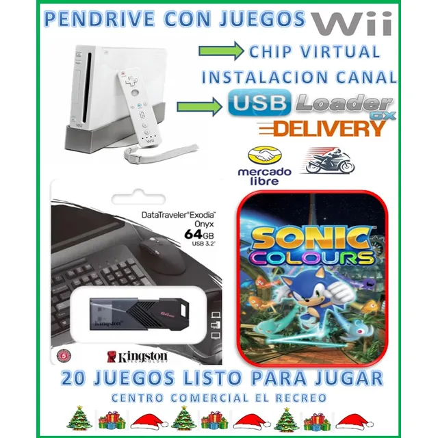 Pendrive  Para Wii Juegos