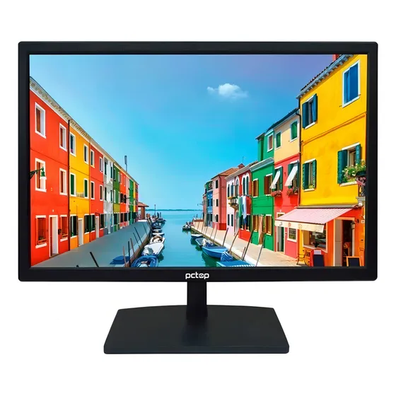 Monitor Led 19'' PCTOP MLP190hdmi PRETO Hdmi Vga Vesa 127/220v