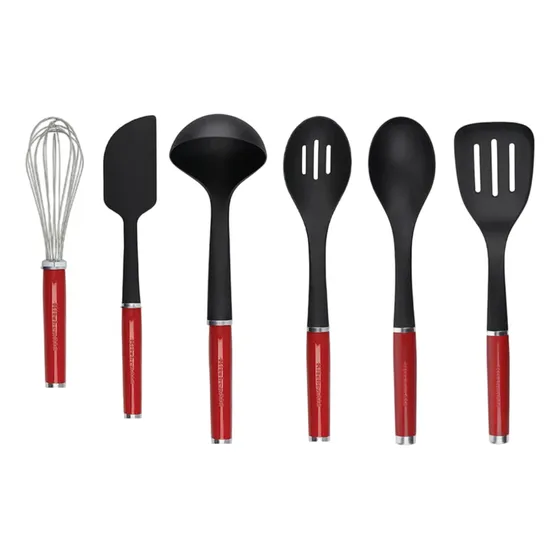 Set De Utensilios Kitchenaid Rojo 6 Piezas
