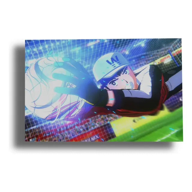 Cuadro Super Campeones Tsubasa 109 50x70 Mdf Memoestampados