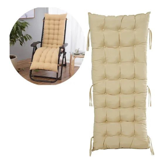 Almofada Futon P/ Cadeira Balanço Espreguiçadeira Tam.155x48