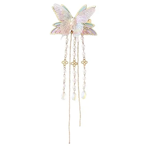 Mhdgg 6 Parejas Mariposa Peluquería Clips Brillante L436q