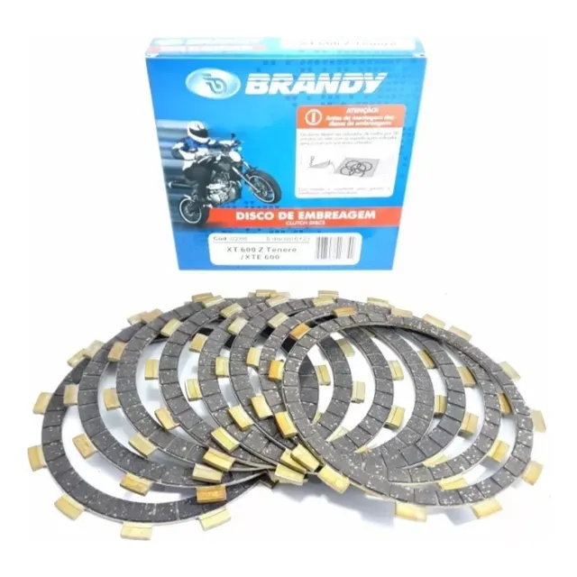 Disco De Embreagem Yamaha Xt 600 / Tenere  Conjunto 8 Discos