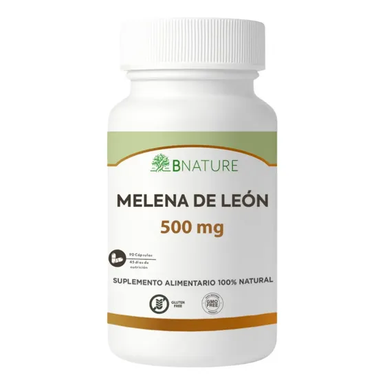 Melena De Leon 500mg | Suplemento Fungi 90 Caps B Nature