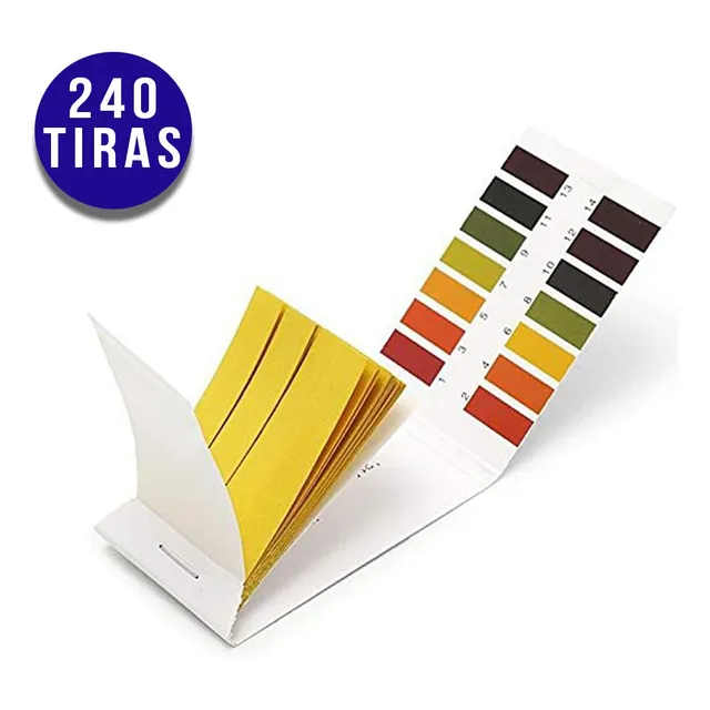 Cinta Tiras Medidor Probador Ph 3 Paquetes 240 Tiras