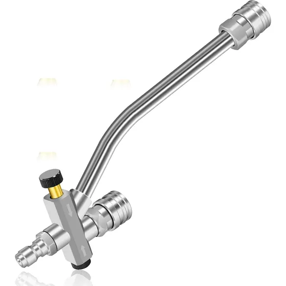 Conector Doble Boquilla Acero Para Hidrojet 1 Unidad