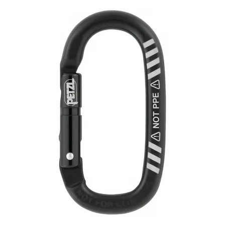 Mosqueton Pequeño Auxiliar Mino Petzl No Epi Trabajo Altura Color Negro