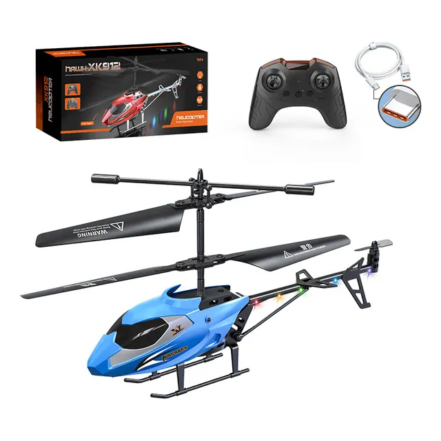 Helicóptero Rc De Juguete Con Giroscopio Y Luz Led, Regalo P