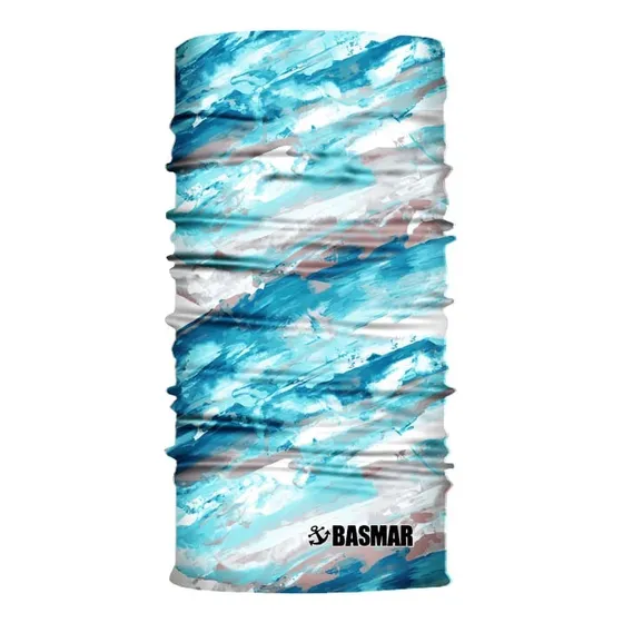 Bandana Celeste Jaspeado Basmar