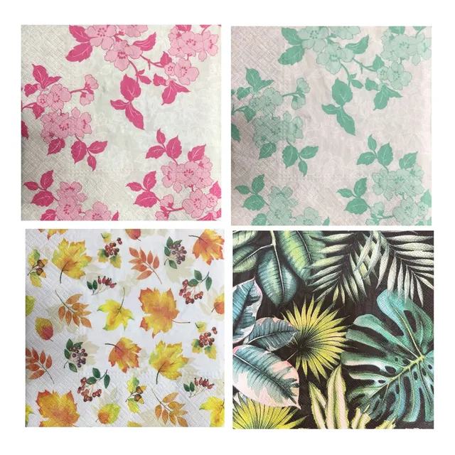 20 Servilletas Para Decoupage (modelos De La Foto) Pack009