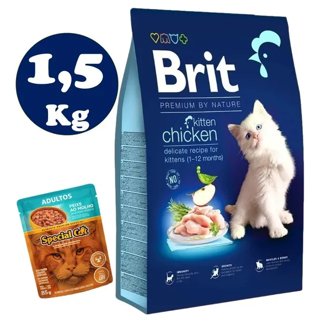 Brit Premium Gato Kitten (gatito) 1,5kg +