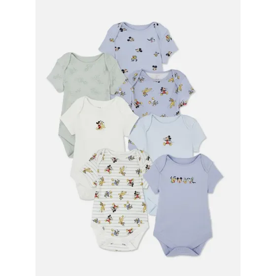 Pack Bodies Mickey Disney Primark Celeste 6 A 9 Meses