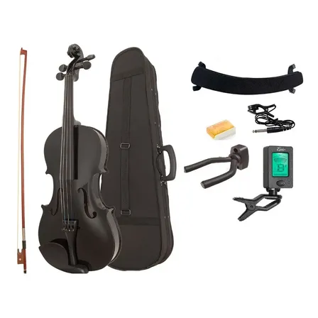 Violin Epic 4/4 Color Negro  Con Estuche Y Acc.