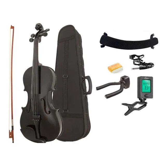Violin Epic 4/4 Color Negro  Con Estuche Y Acc.