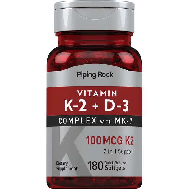 Vitamina D3 5000iu + Vitamina K2 100mcg D3k2 Mk7