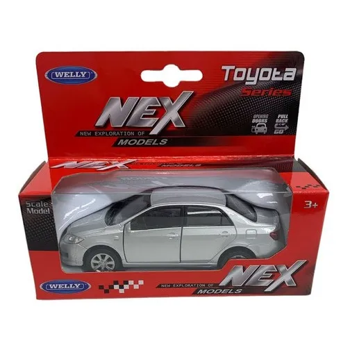 Auto Welly Nex Models Toyota Corolla Escala 1:36 Colección Color Blanco