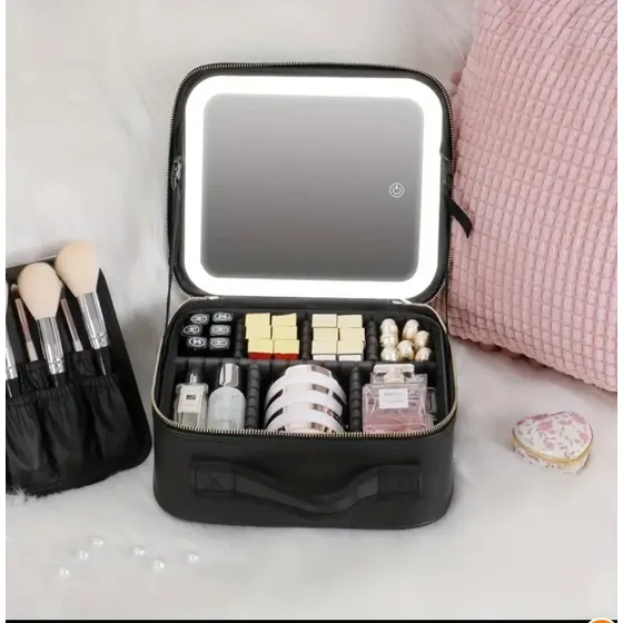 Cosmetiquero De Maquillaje Con Luz Led