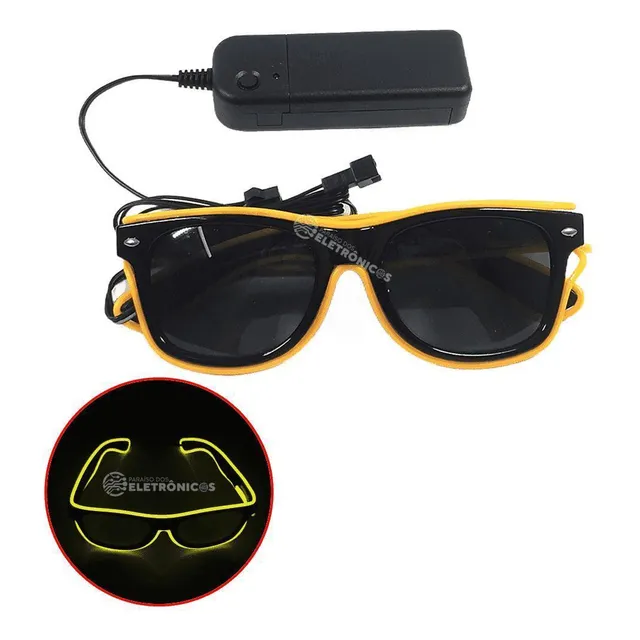 Gafas LED con luz de neón para clubes de fiestas temáticas