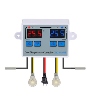 Controlador De Temperatura De Termostato Digital Duplo Dois Controlador De Temperatura De Termostato Digital Duplo Dois