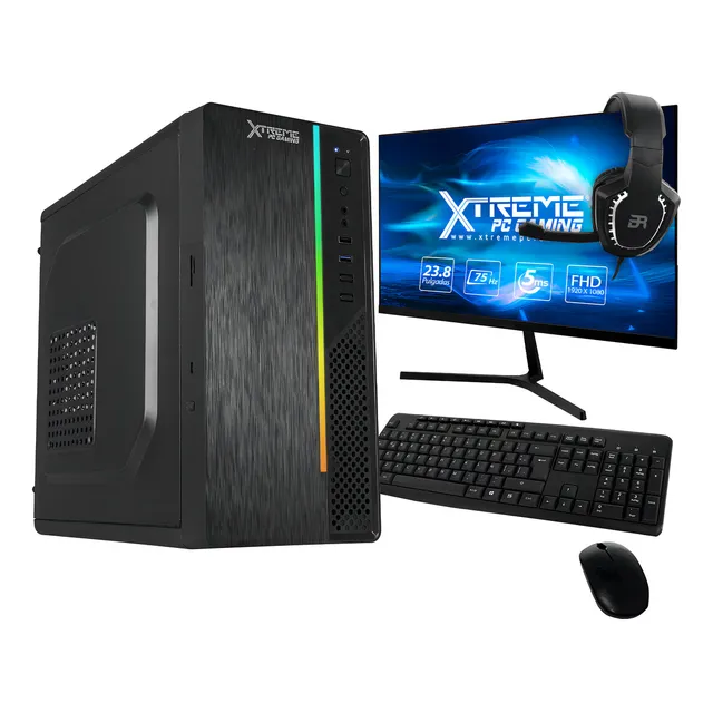 Xtreme Pc Intel Quad Core J4125 2.7 Ghz 16gb Ssd 500gb Monitor 23.8 Wifi