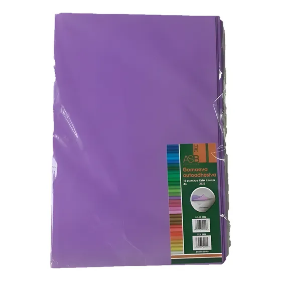 Goma Eva Planchas A4 Adhesiva Color Lisas X10 Unidades Asb