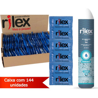 Rilex Preservativo Lubrificado Caixa 144 Unidades + Gel Toy Rilex Preservativo Lubrificado Caixa 144 Unidades + Gel Toy