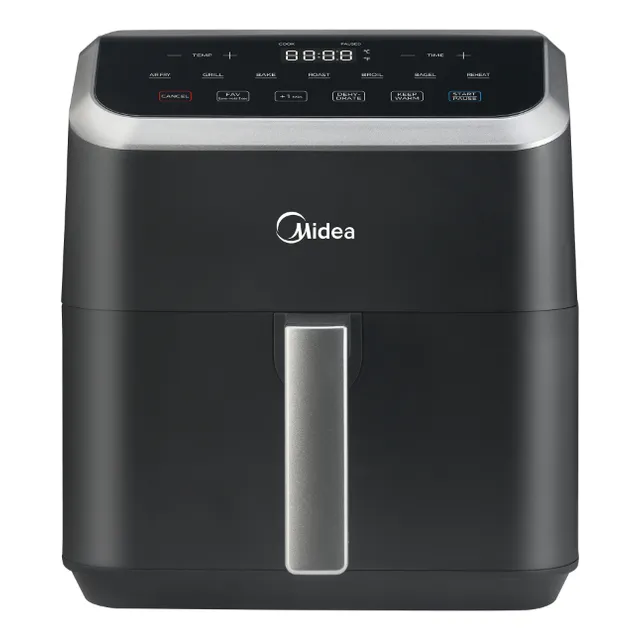 Freidora De Aire Midea Xpress Chef 5.5l Color Negro